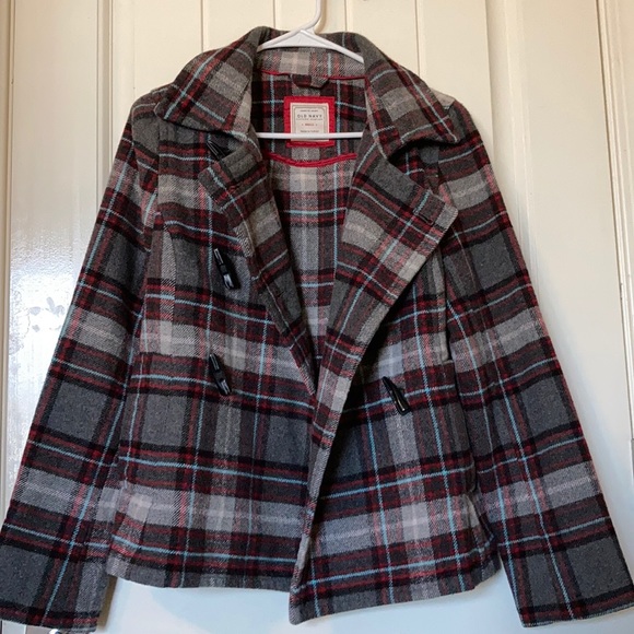 Old Navy Jackets & Blazers - Plaid Peacoat for Women (Sm US)
